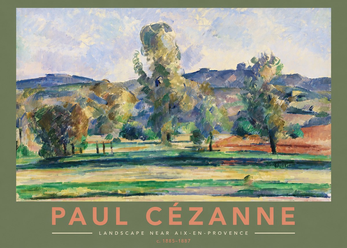 Paul Cézanne Landscape Near Aix-en-provence II No2 - Poster