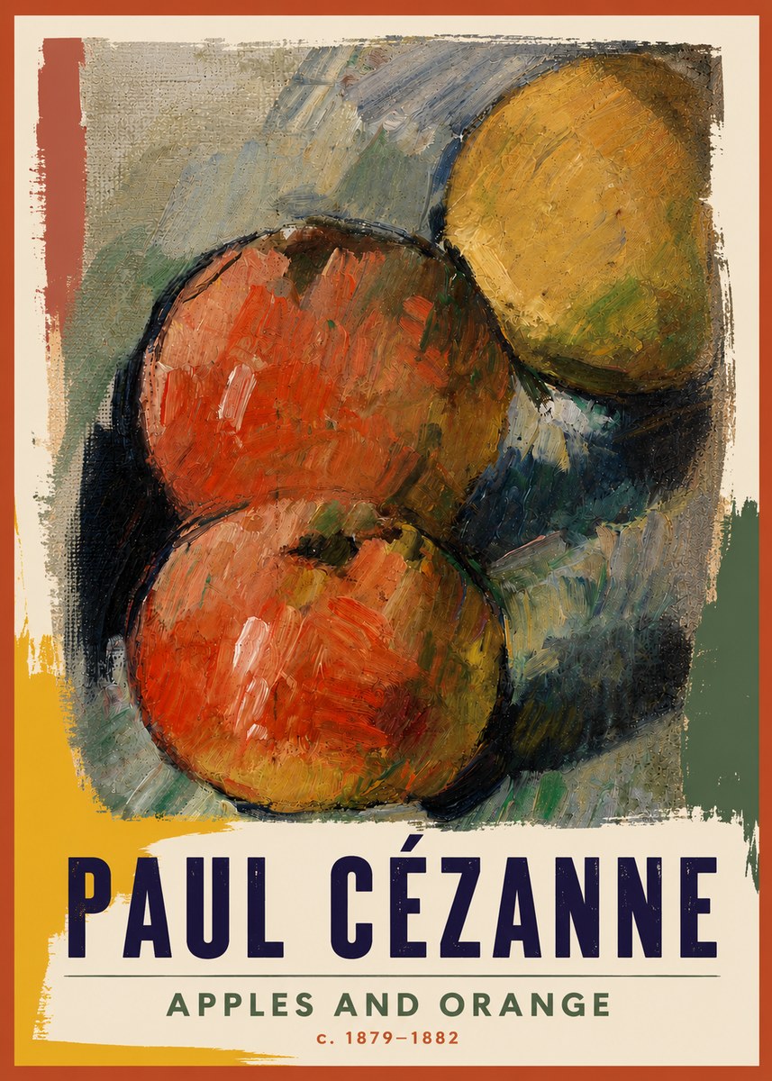 Paul Cézanne Apples and Orange No4 - Poster