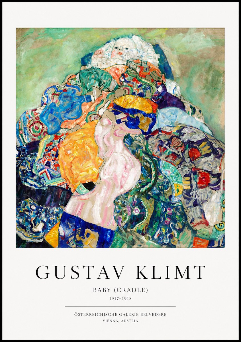Klimt Baby (Cradle) No1 - Poster