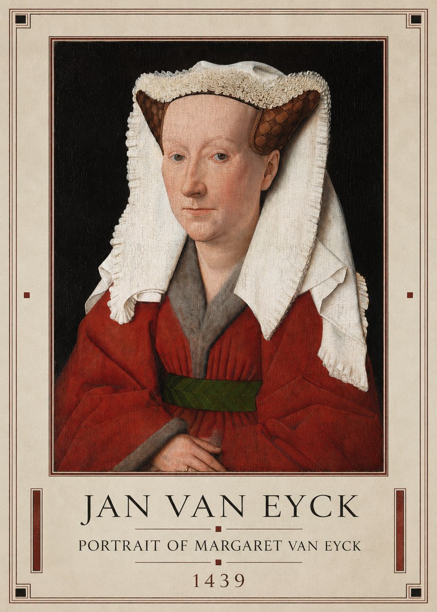 Jan van Eyck Portrait of Margaret Van Eyck II No1 - Poster