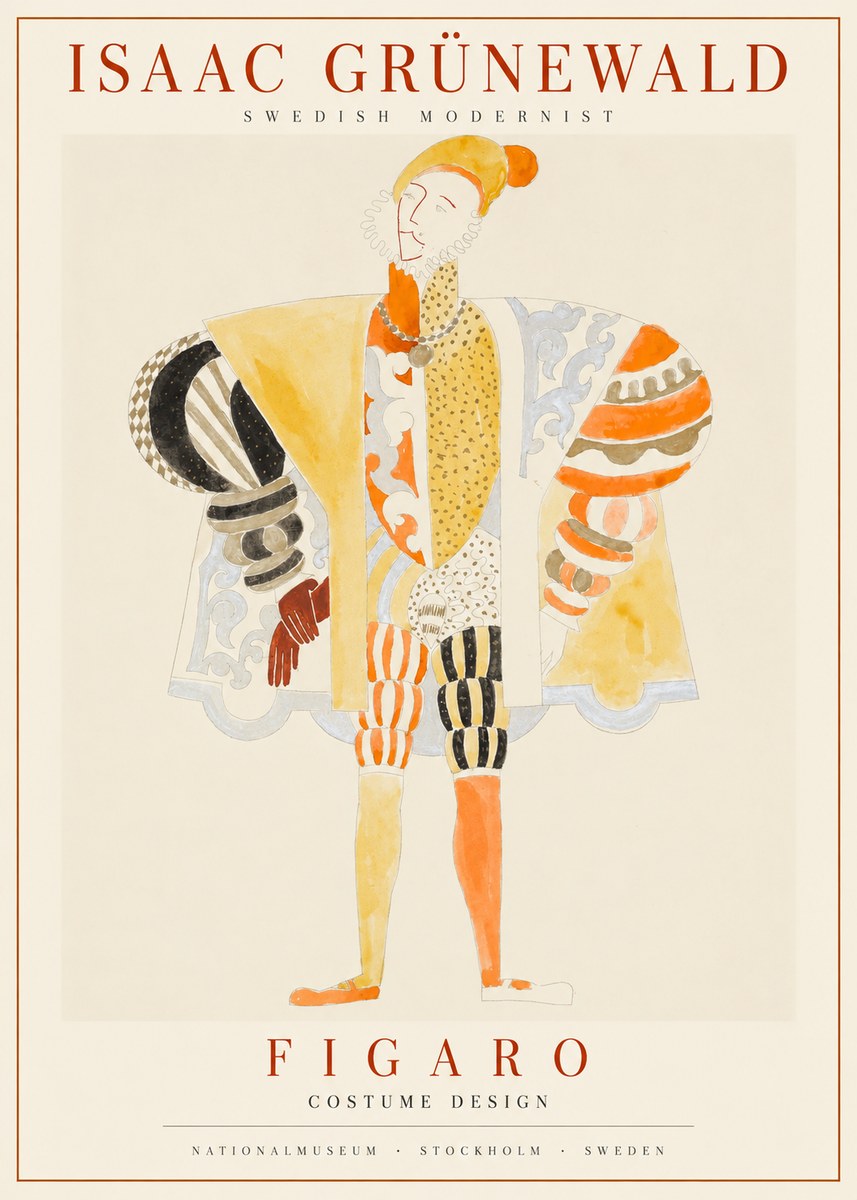 Isaac Grünewald Figaro I No1 - Poster
