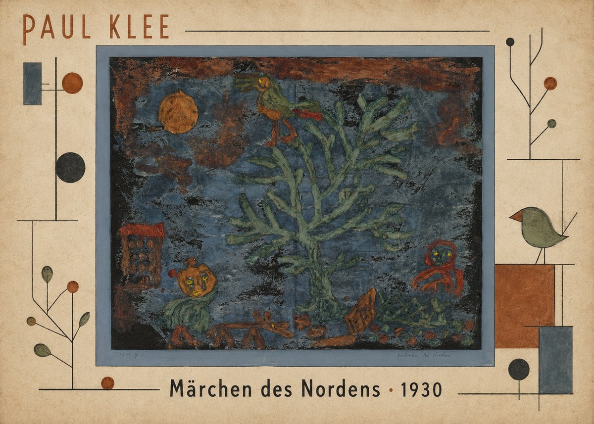 Paul Klee Märchen Des Nordens No5 - Poster