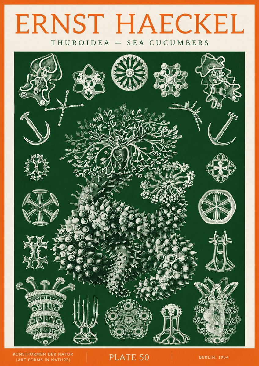 Ernst Haeckel Thuroidea - Sea Organisms No3 - Poster