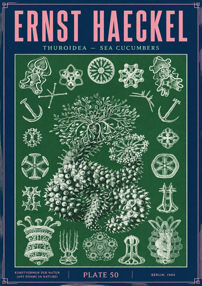 Ernst Haeckel Thuroidea - Sea Organisms No4 - Poster