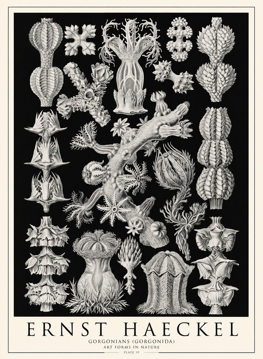 Ernst Haeckel Gorgonians No4 - Poster