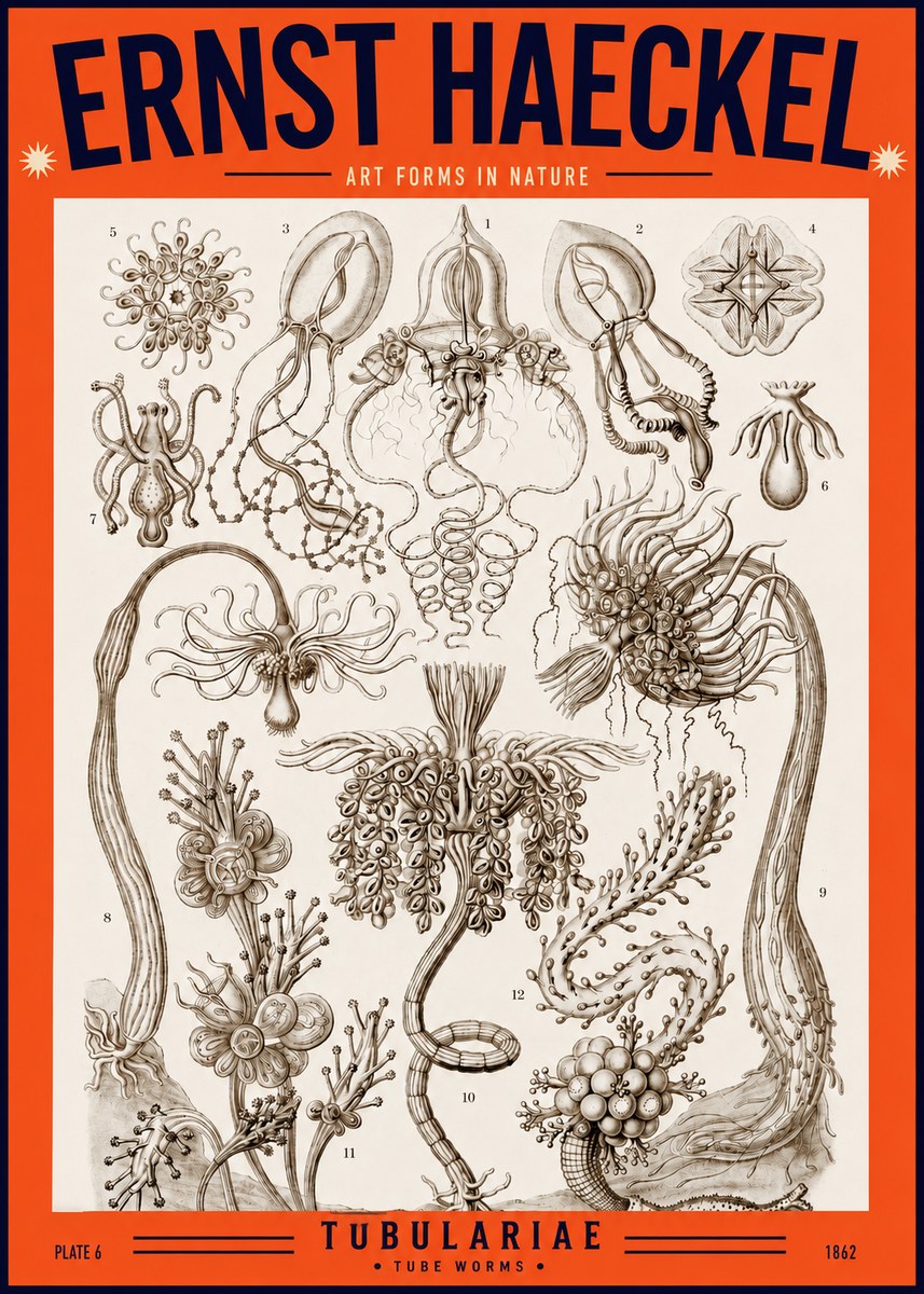 Ernst Haeckel Tubulariae No2 - Poster