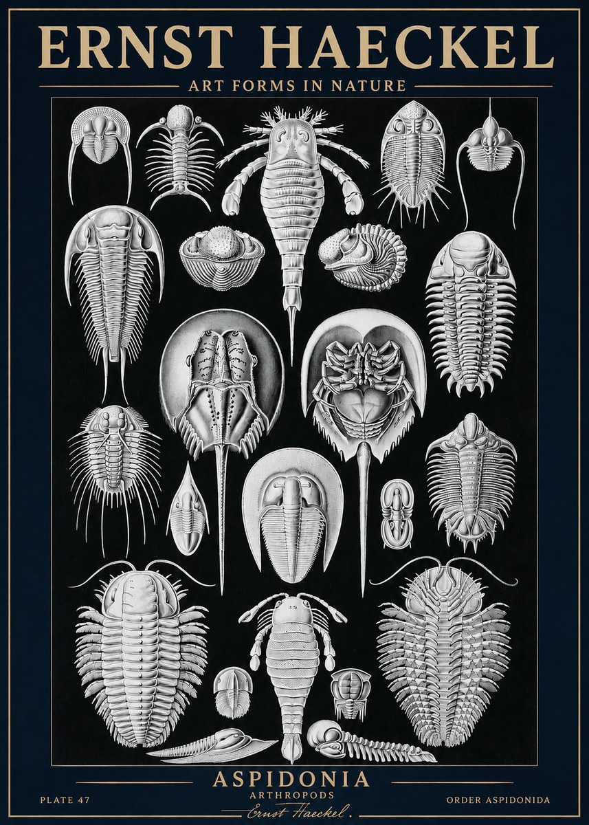 Ernst Haeckel Aspidonia No3 - Poster