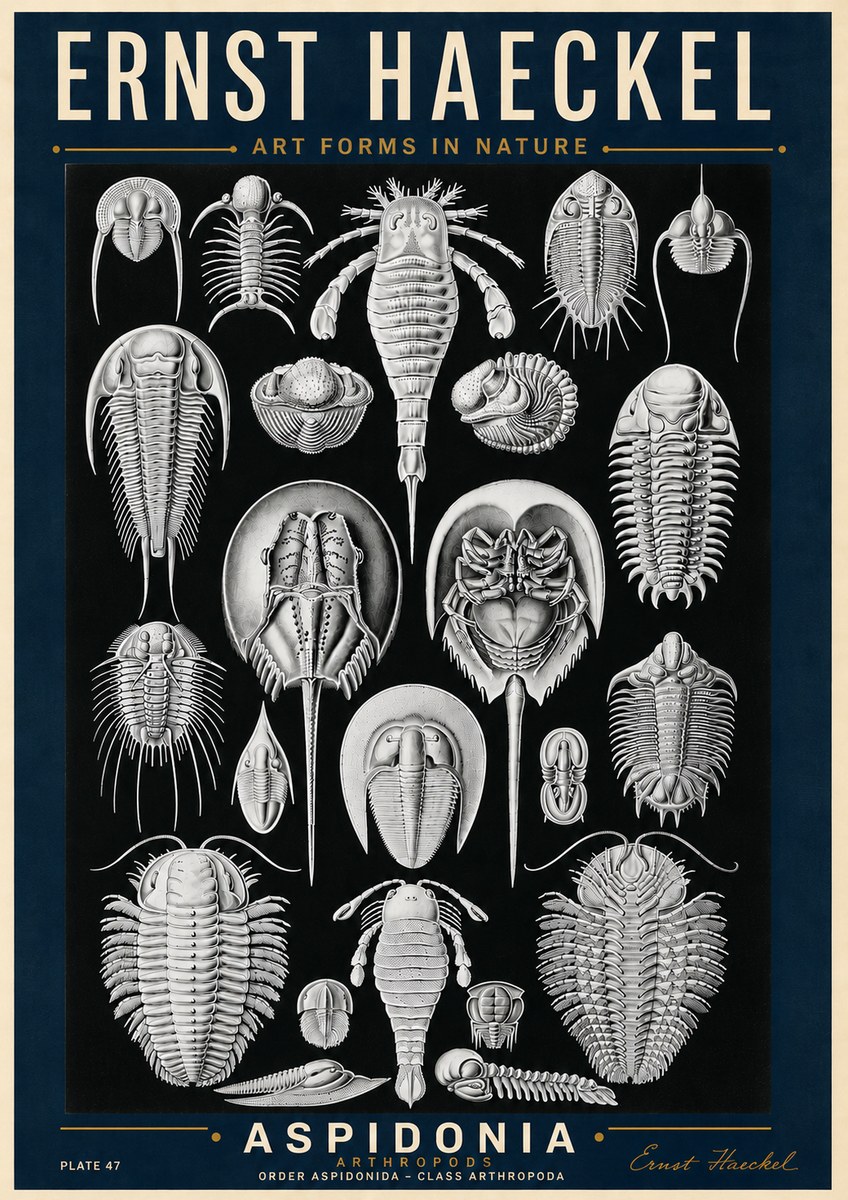 Ernst Haeckel Aspidonia No6 - Poster
