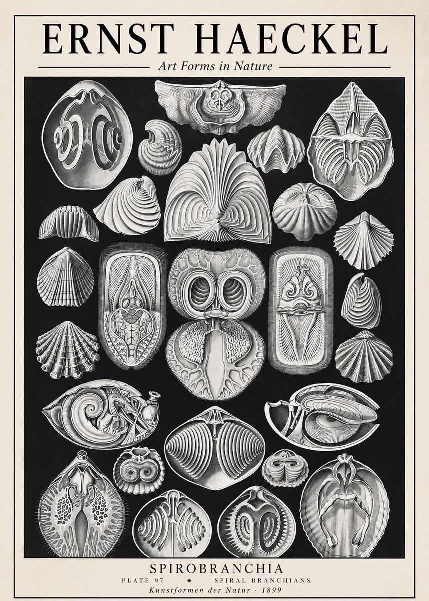 Ernst Haeckel Spirobranchia No1 - Poster