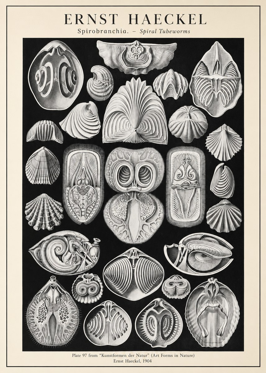 Ernst Haeckel Spirobranchia No3 - Poster