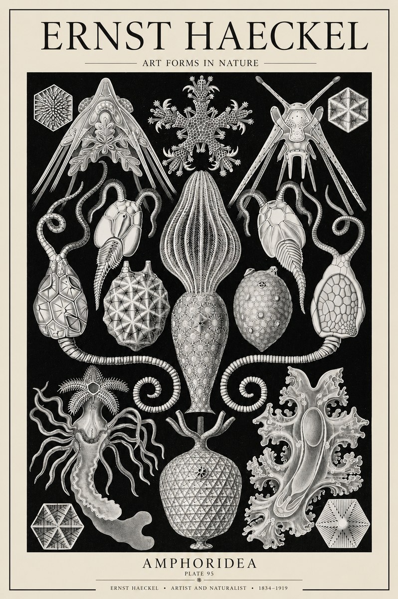 Ernst Haeckel Amphoridea No6 - Poster