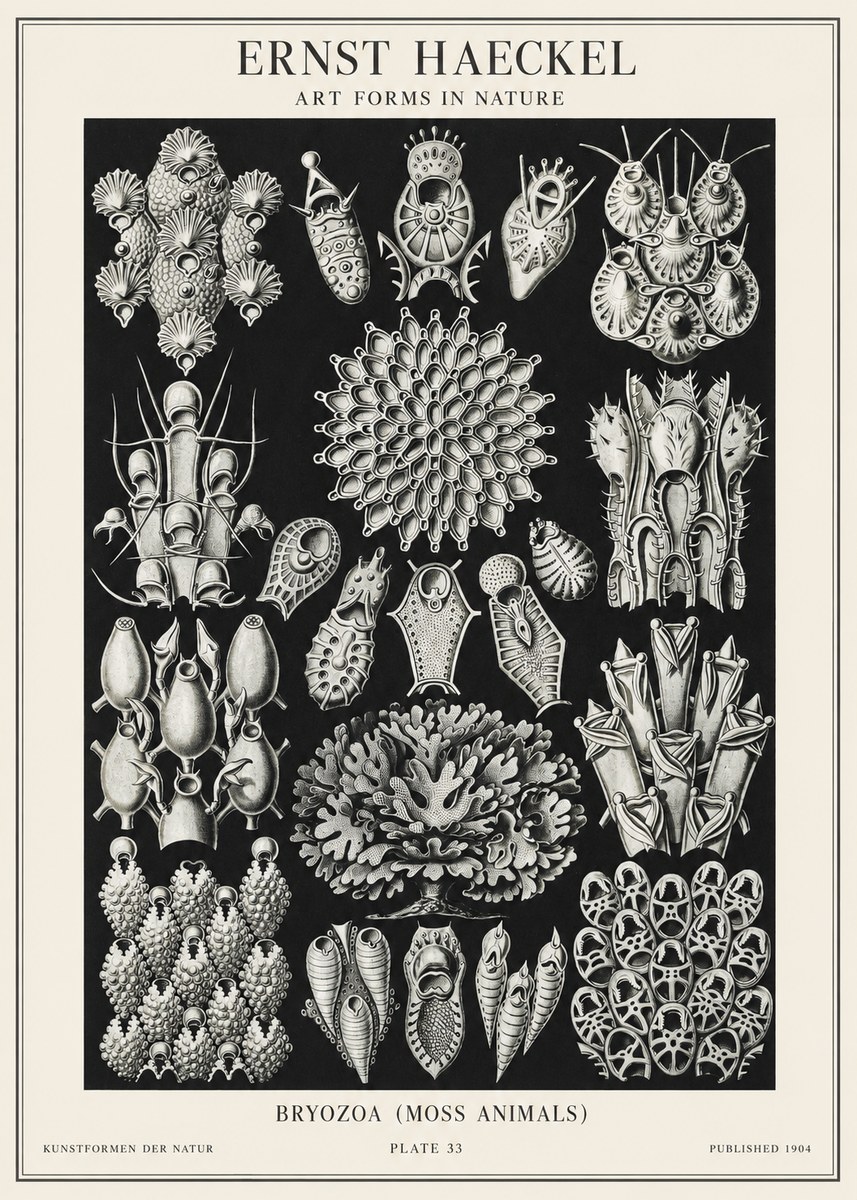 Ernst Haeckel Bryozoa No2 - Poster