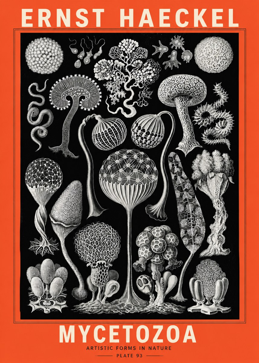 Ernst Haeckel Mycetozoa No5 - Poster