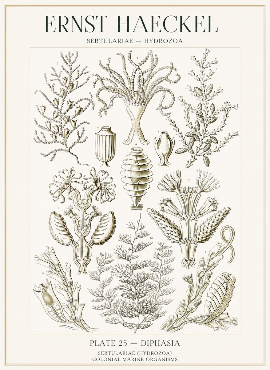 Ernst Haeckel Sertulariidae No2 - Poster