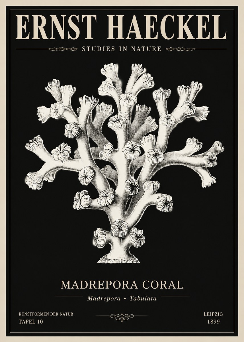 Ernst Haeckel Corallium Rubrum I No6 - Poster