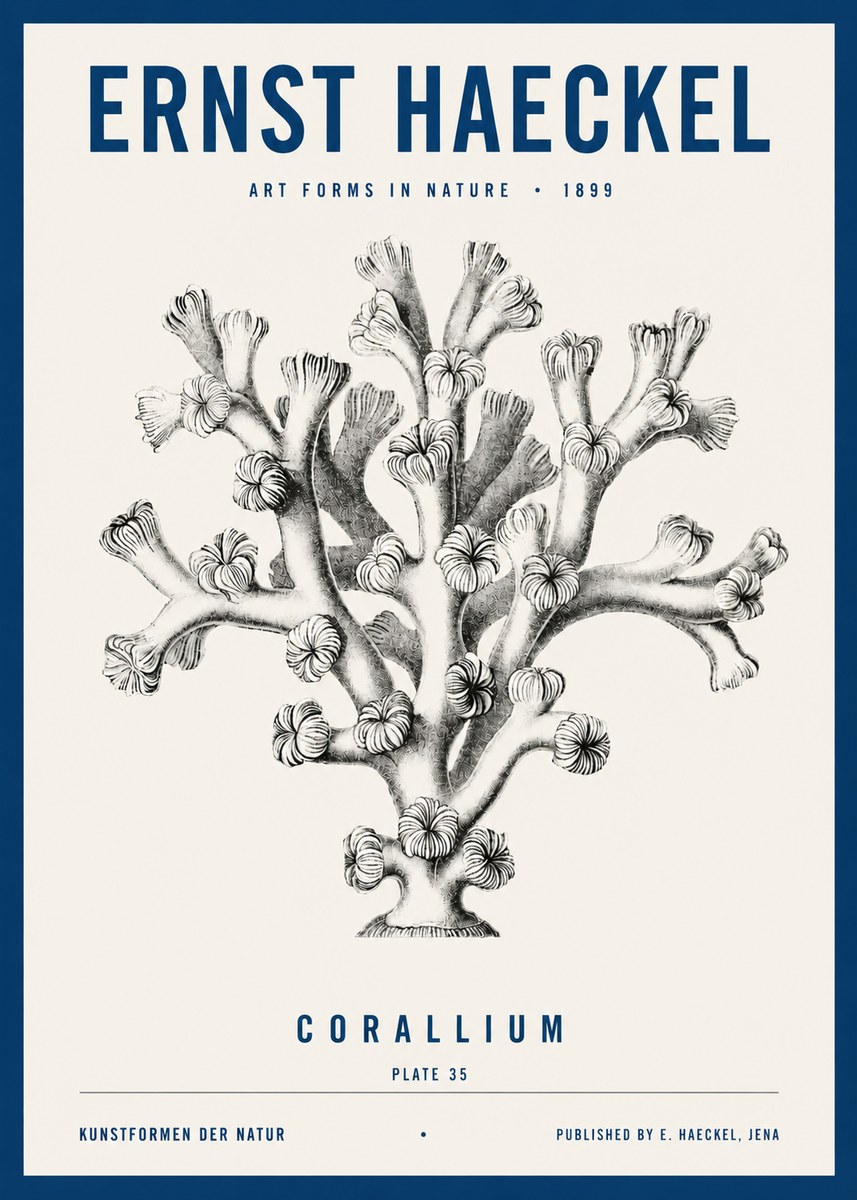 Ernst Haeckel Corallium Rubrum II No4 - Poster