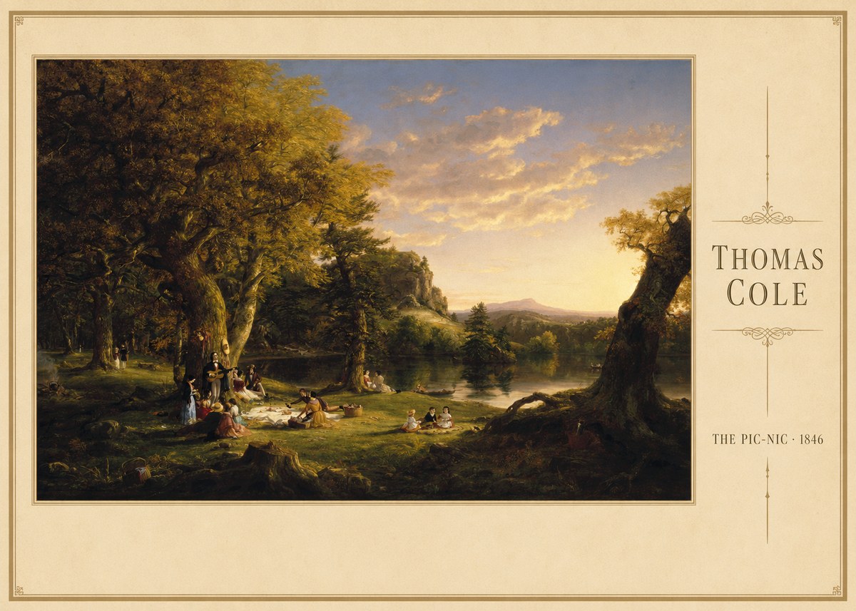 Thomas Cole The Pic-nic I No3 - Poster