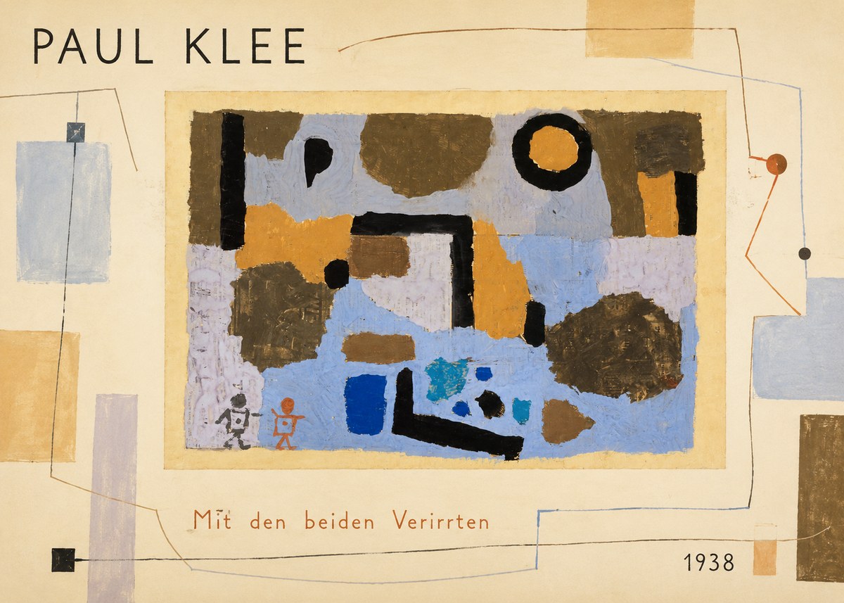 Paul Klee Mit Den Beiden Verirrten No6 - Poster
