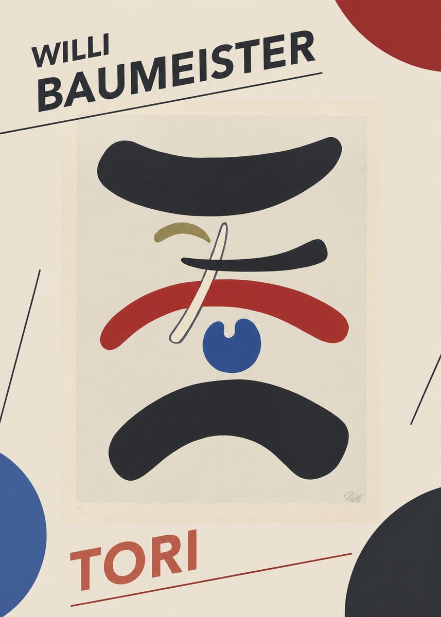 Willi Baumeister Tori No4 - Poster