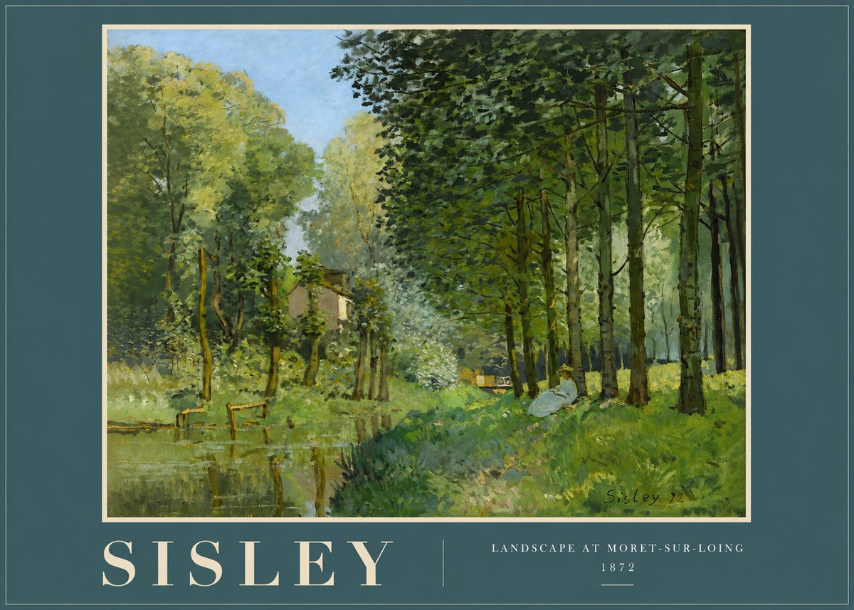 Sisley Landscape at Moret-sur-loing No2 - Poster