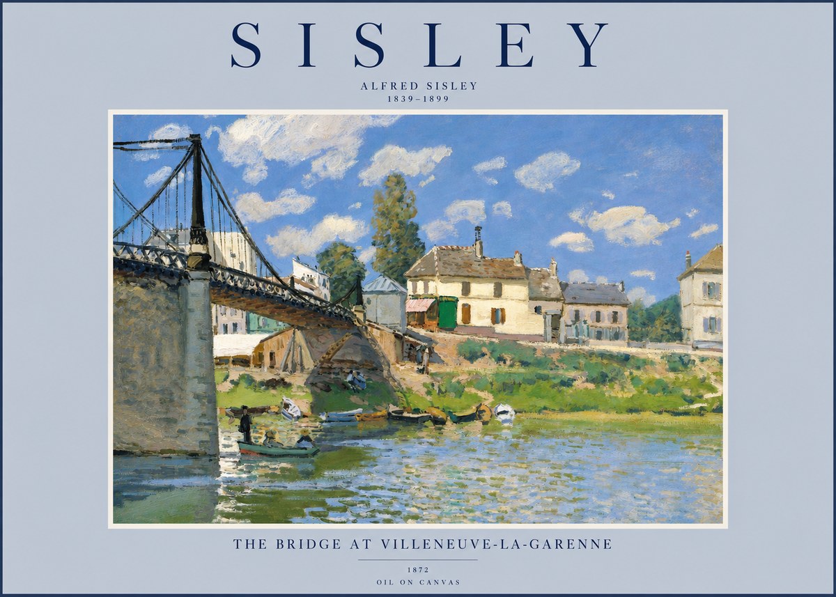 Sisley The Bridge at Villeneuve-la-garenne IV No2 - Poster