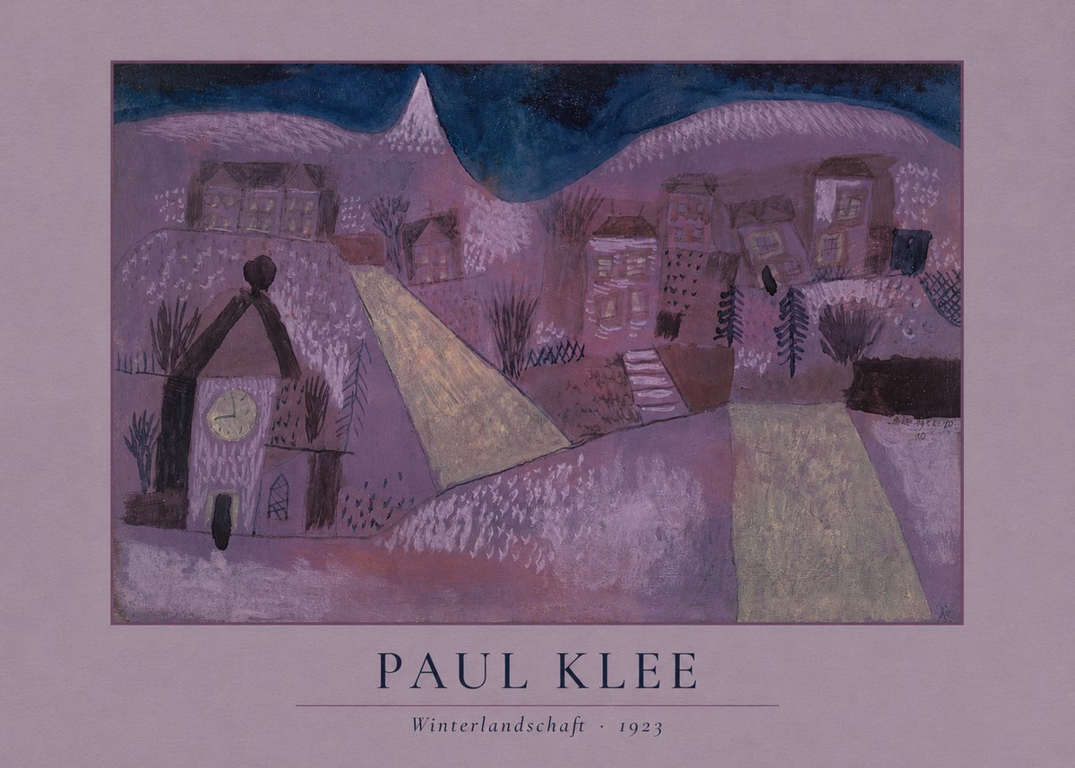 Paul Klee Winterlandschaft No4 - Poster