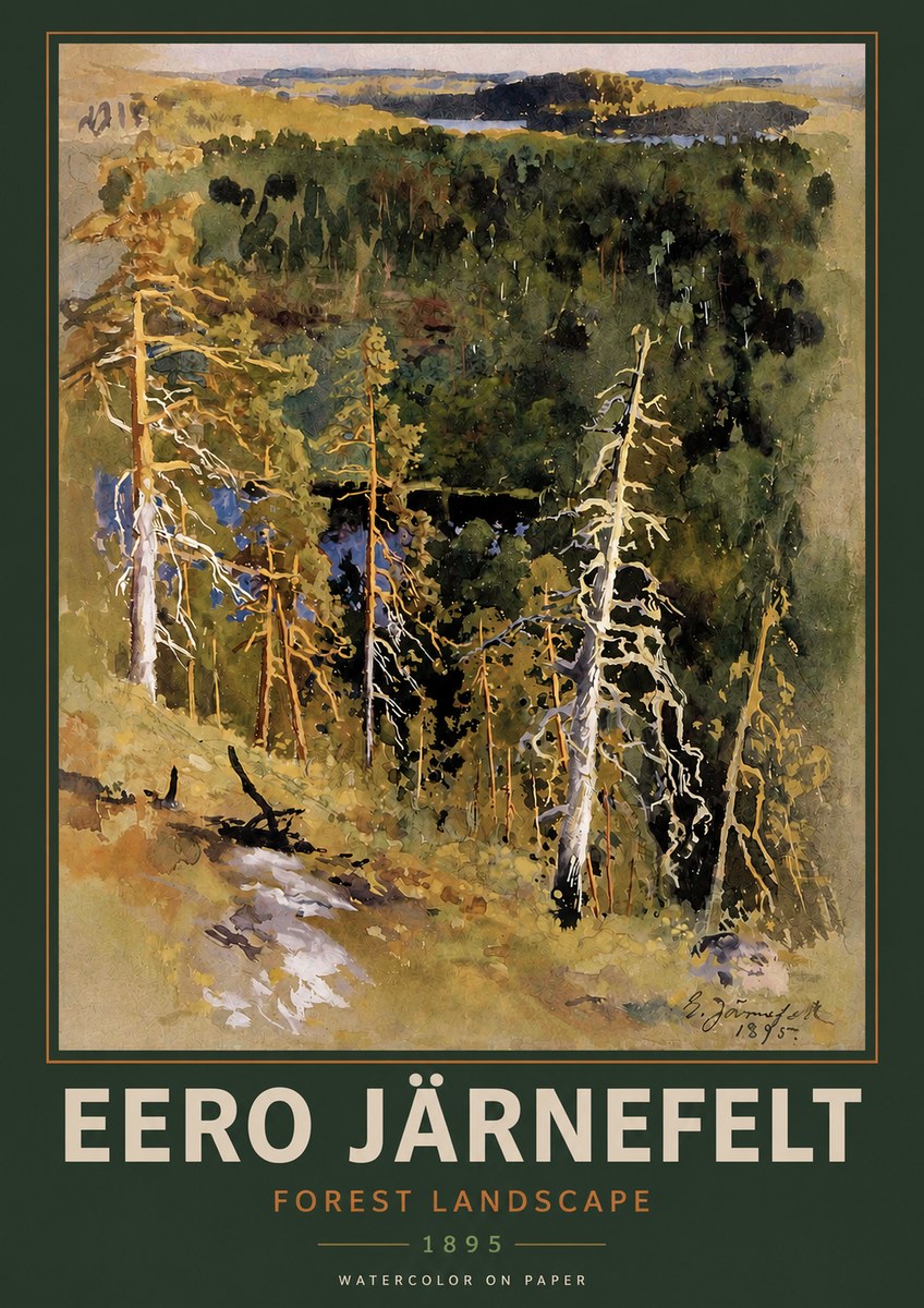 Eero Järnefelt Forest Landscape II No2 - Poster