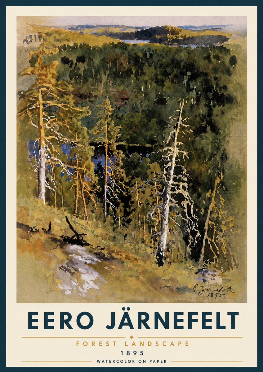 Eero Järnefelt Forest Landscape II No5 - Poster