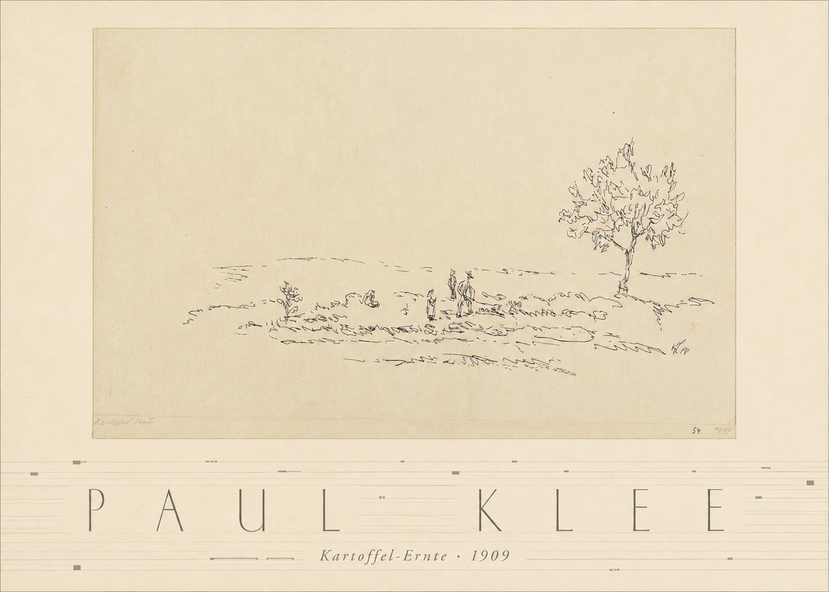 Paul Klee Kartoffel-ernte No3 - Poster