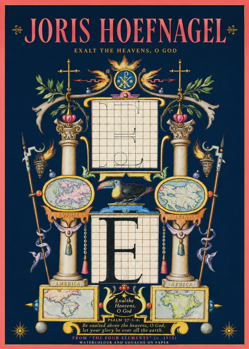 Joris Hoefnagel Exalt the Heavens, O God No2 - Poster