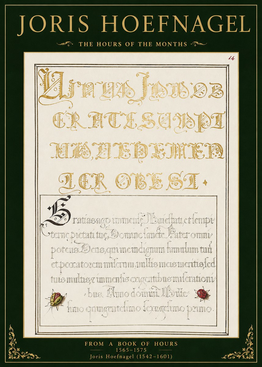 Joris Hoefnagel Gratias Tibi Agimus No2 - Poster