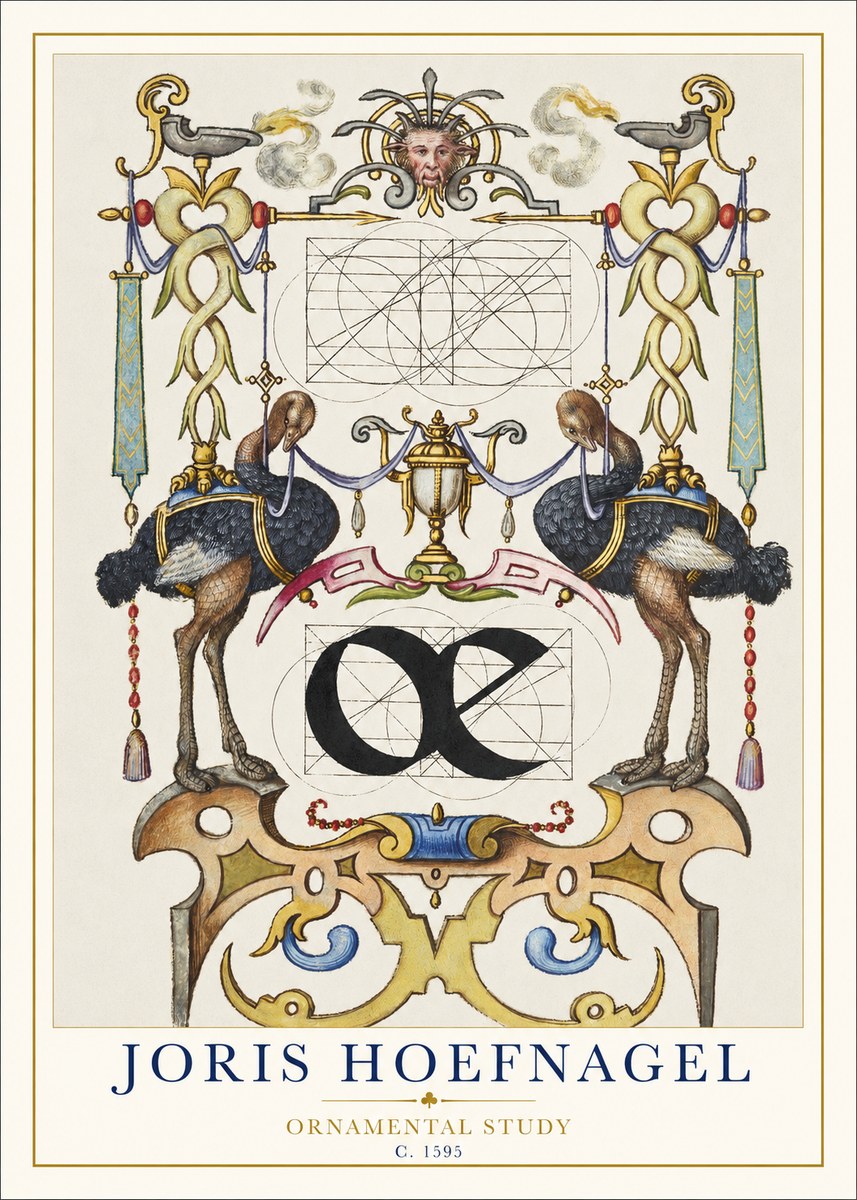 Joris Hoefnagel Ornamental Study I No1 - Poster
