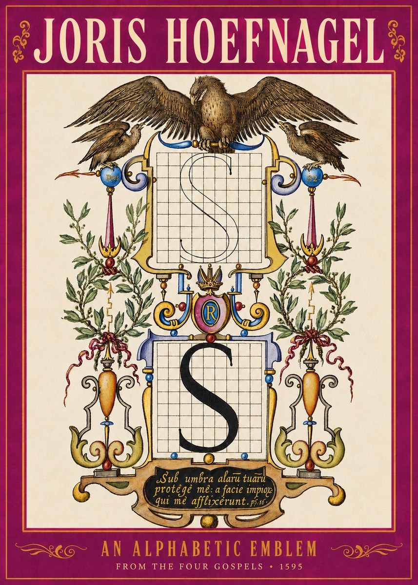 Joris Hoefnagel An Alphabetic Emblem from the Four Gospels No5 - Poster