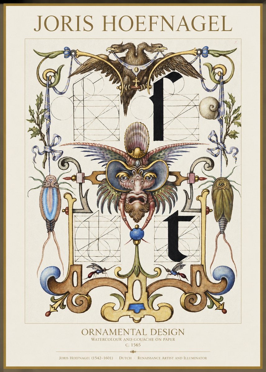 Joris Hoefnagel Ornamental Design II No1 - Poster