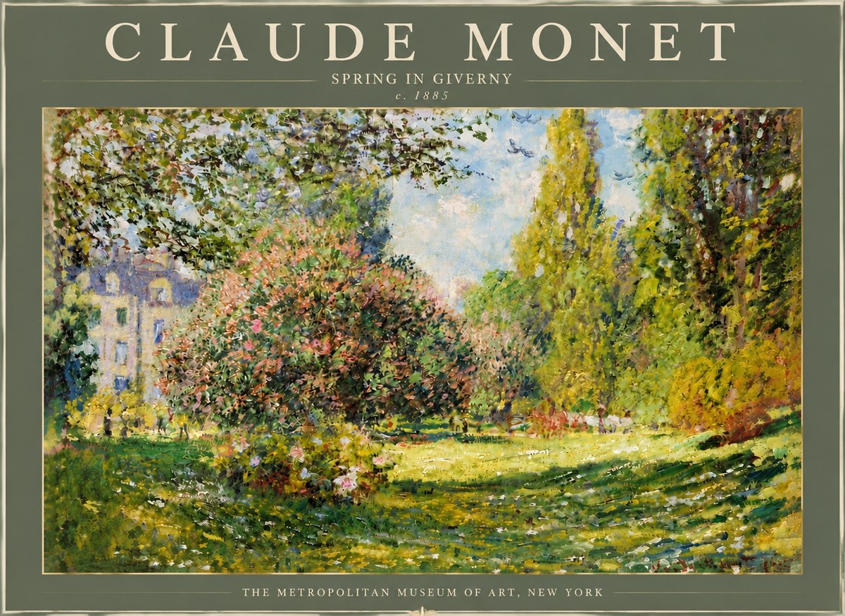 Monet Spring in Giverny No6 - Poster