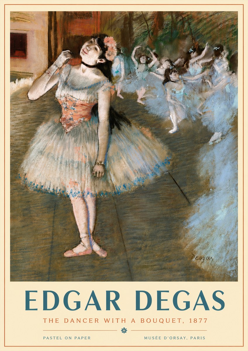 Edgar Degas The Dancer with a Bouquet No4 - Poster