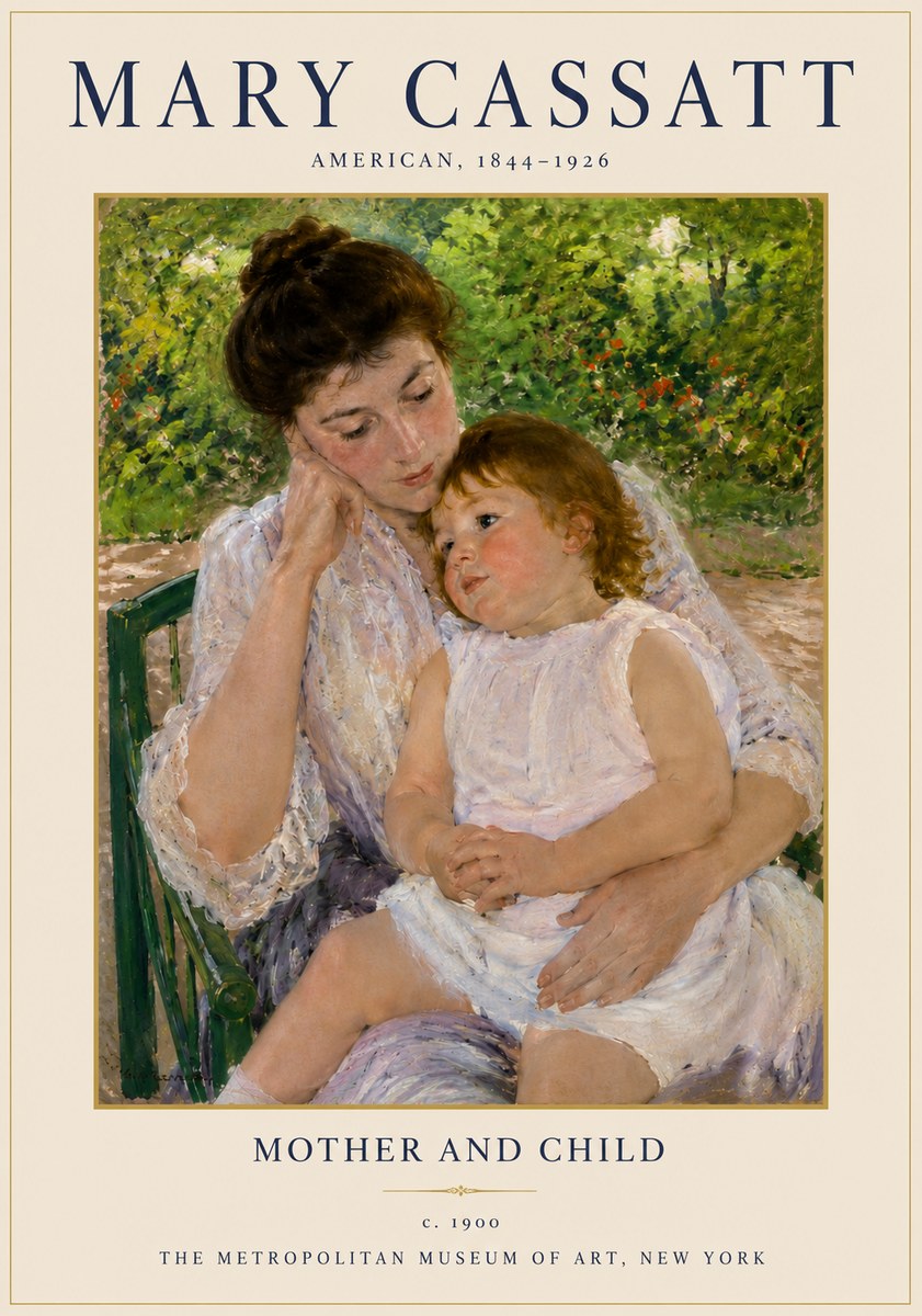 Mary Cassatt Mother and Child I No3 - Poster