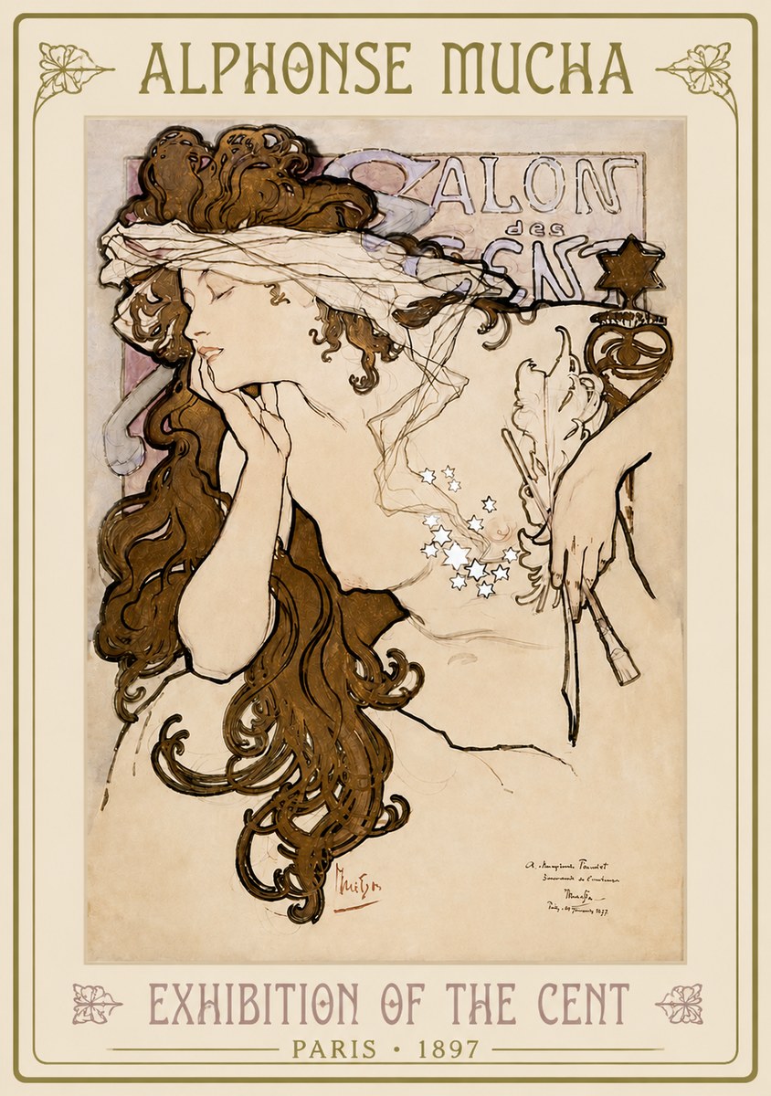 Mucha Salon Des Cent No2 - Poster