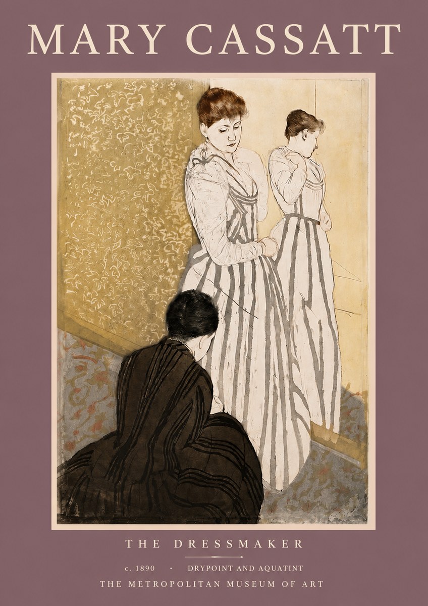 Mary Cassatt The Dressmaker No3 - Poster