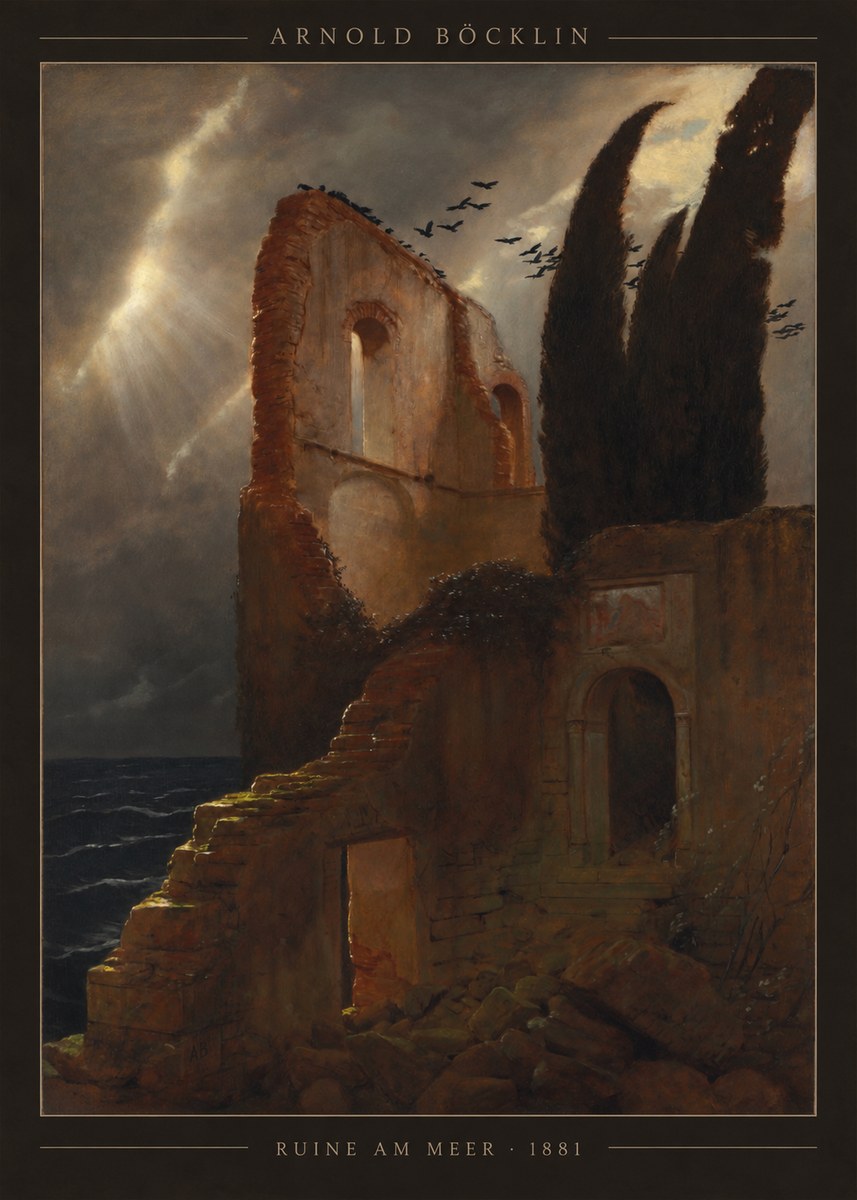 Arnold Böcklin Ruine Am Meer · 1881 No4 - Poster