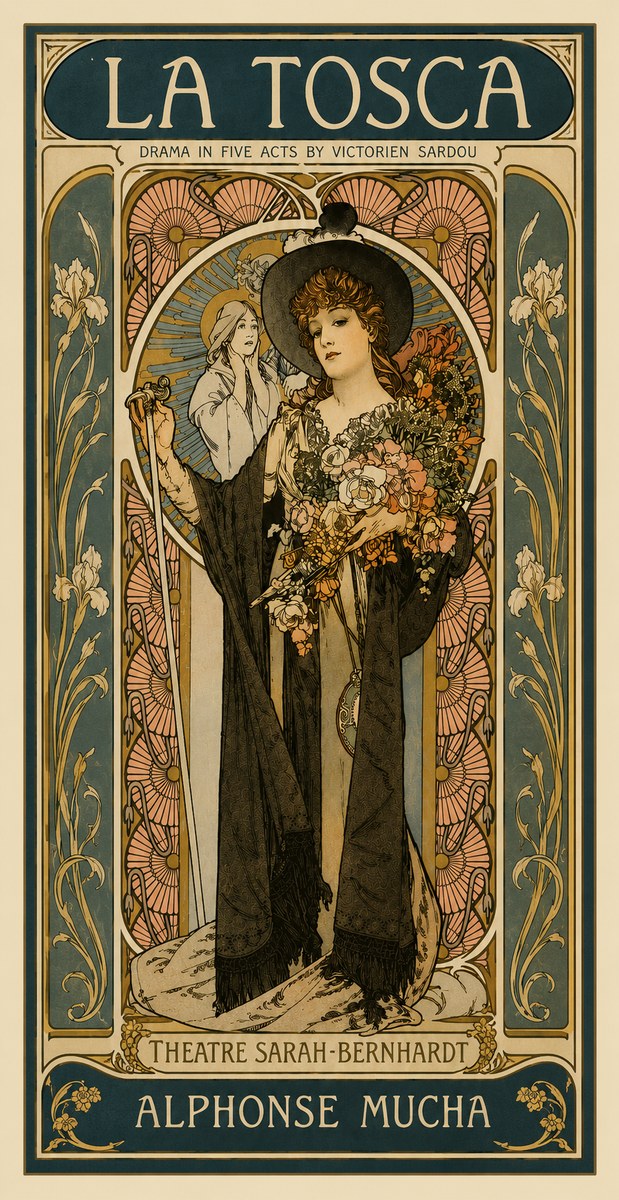 Mucha La Tosca No4 - Poster