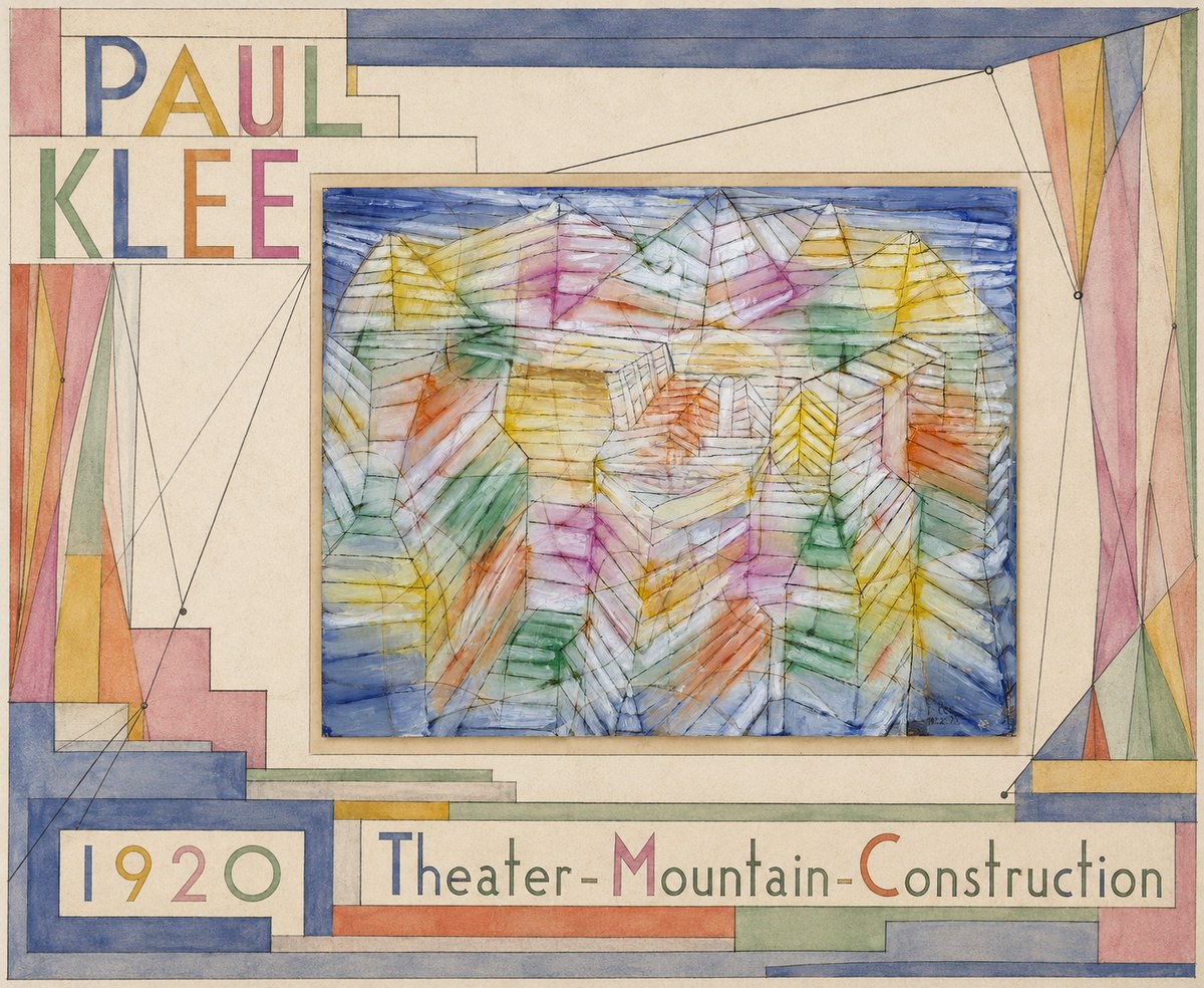 Paul Klee Theater-mountain-construction No6 - Poster