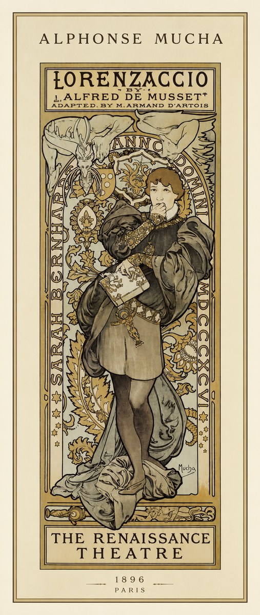 Mucha Lorenzaccio No1 - Poster