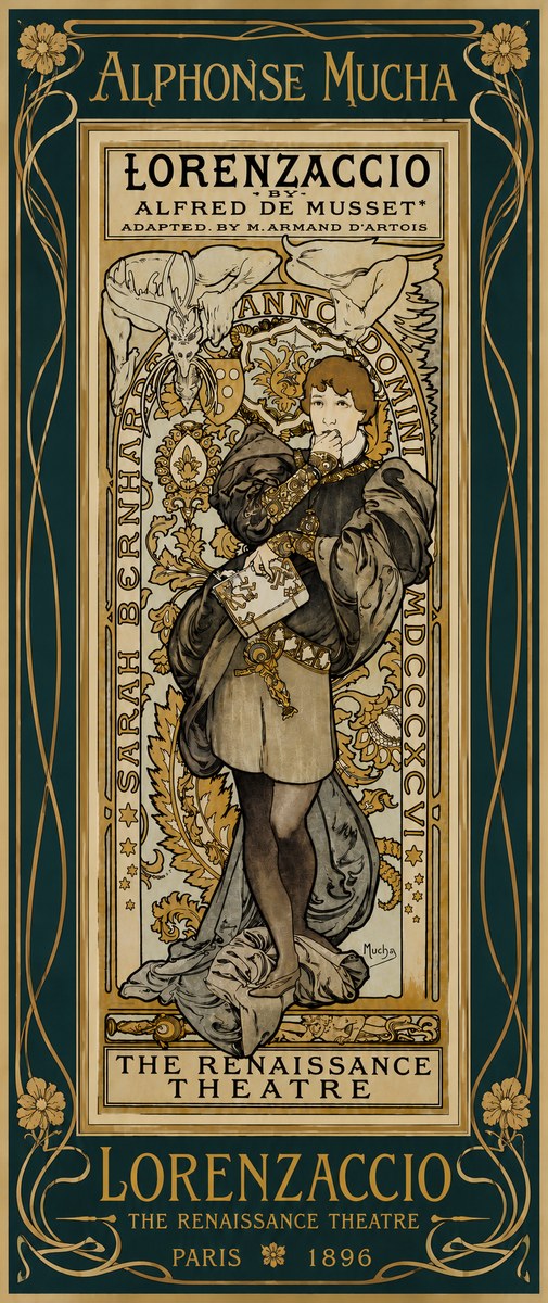 Mucha Lorenzaccio No5 - Poster