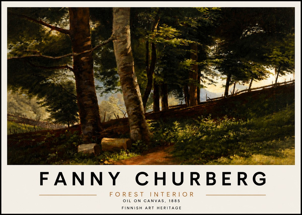 Fanny Churberg Forest Interior No4 - Poster