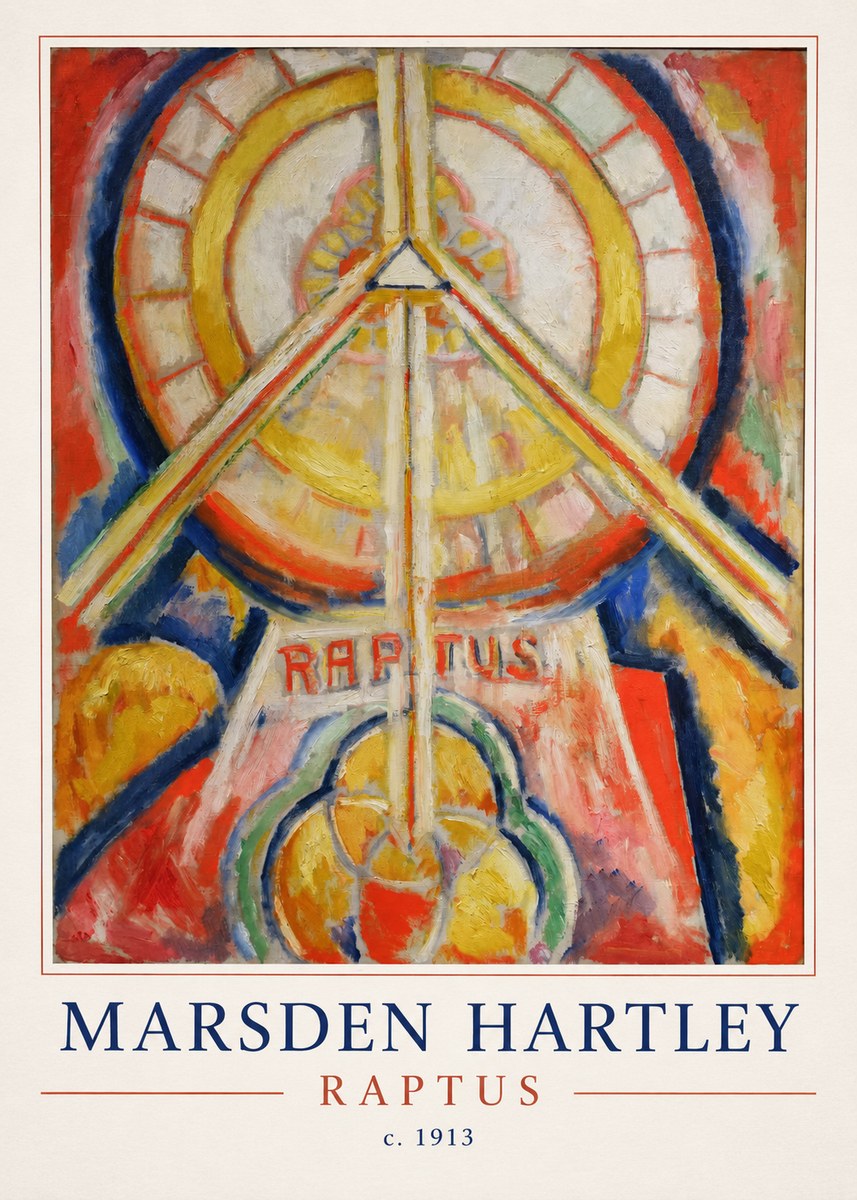 Marsden Hartley Raptus No4 - Poster