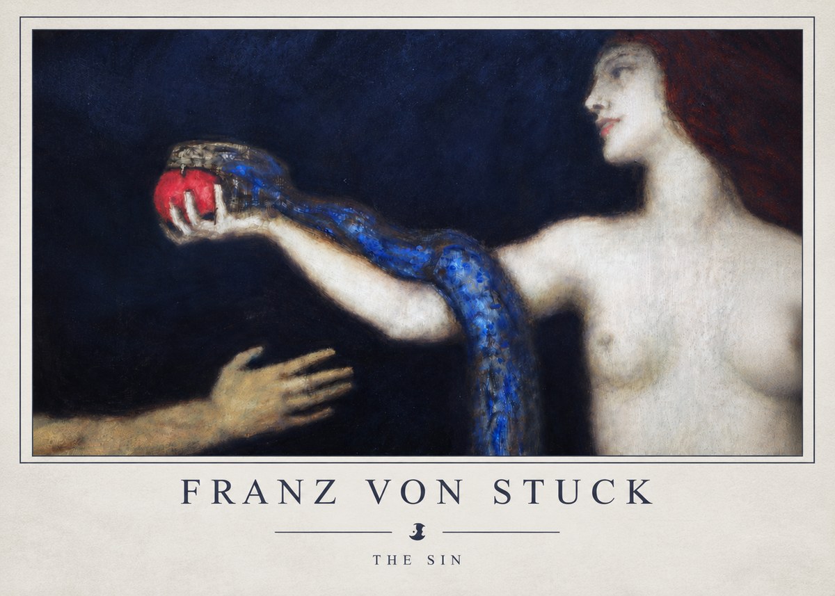 Franz von Stuck The Sin I No4 - Poster