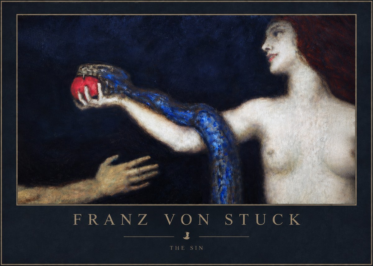 Franz von Stuck The Sin I No5 - Poster