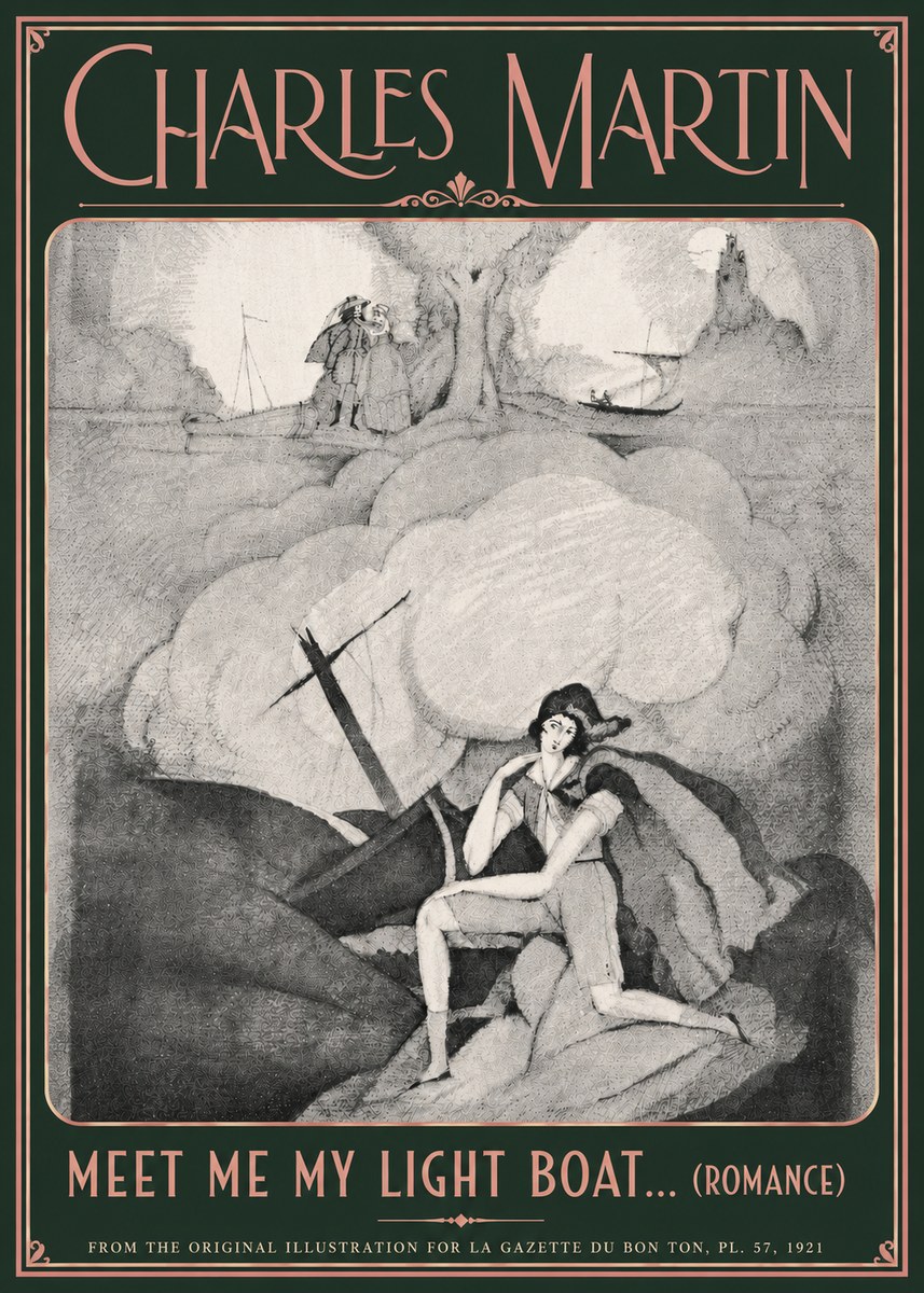 Charles Martin Meet Me My Light Boat... (Romance) No6 - Poster