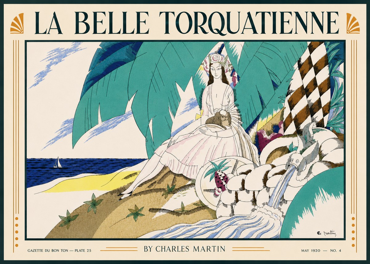 Charles Martin La Belle Torquatienne No6 - Poster